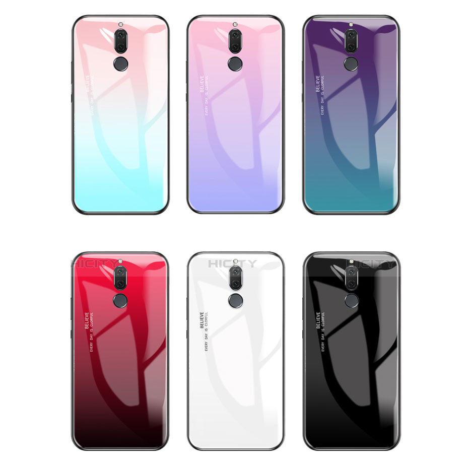 Carcasa Bumper Funda Silicona Espejo Gradiente Arco iris para Huawei Maimang 6