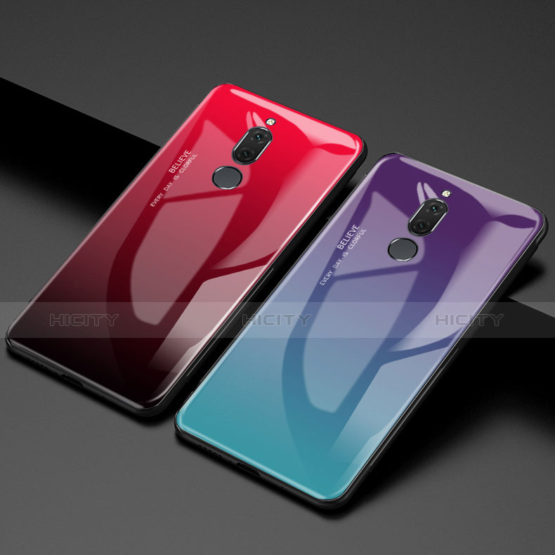 Carcasa Bumper Funda Silicona Espejo Gradiente Arco iris para Huawei Maimang 6