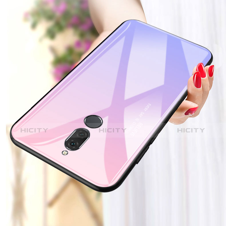 Carcasa Bumper Funda Silicona Espejo Gradiente Arco iris para Huawei Nova 2i