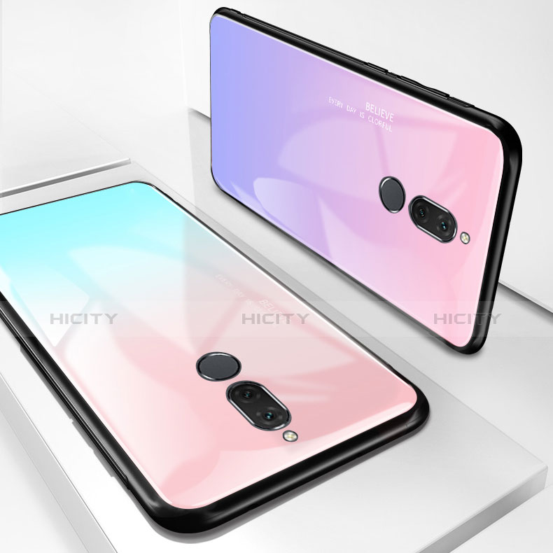 Carcasa Bumper Funda Silicona Espejo Gradiente Arco iris para Huawei Nova 2i