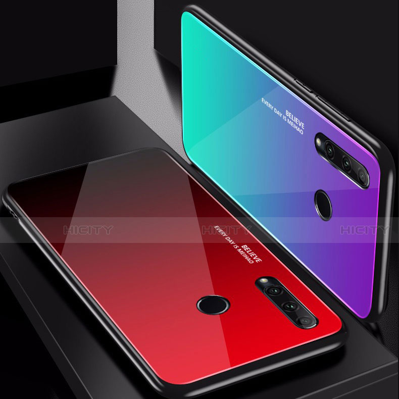 Carcasa Bumper Funda Silicona Espejo Gradiente Arco iris para Huawei P Smart+ Plus (2019)