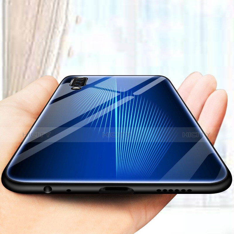 Carcasa Bumper Funda Silicona Espejo Gradiente Arco iris para Huawei P30