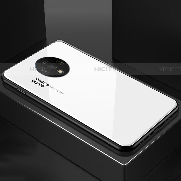 Carcasa Bumper Funda Silicona Espejo Gradiente Arco iris para OnePlus 7T