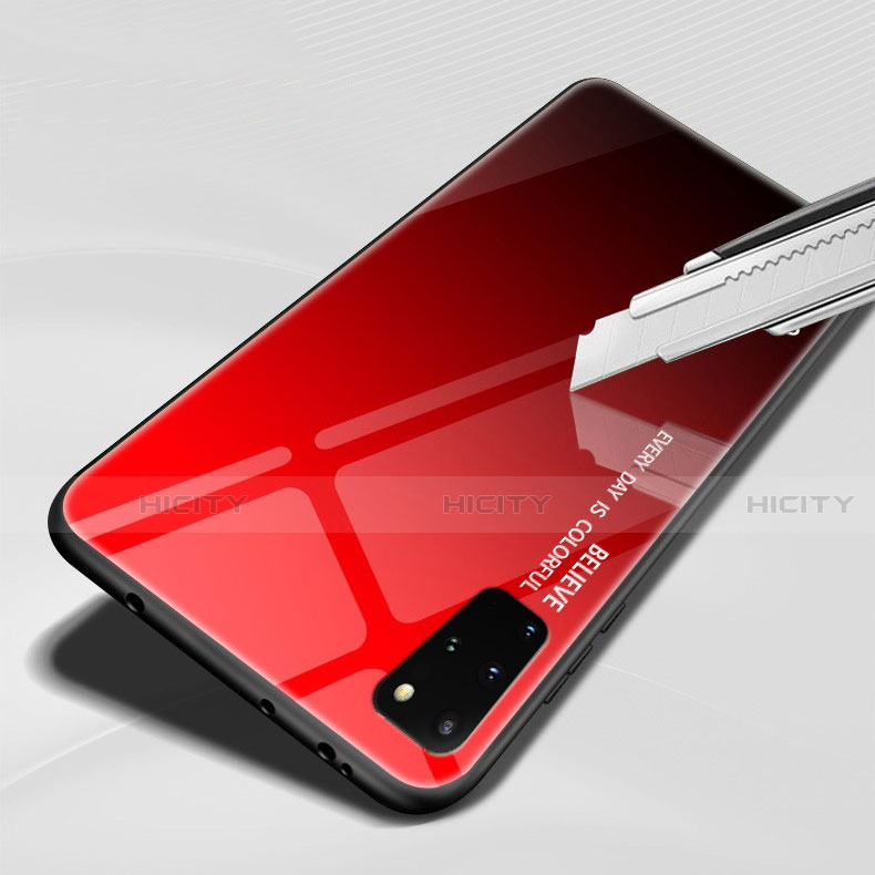 Carcasa Bumper Funda Silicona Espejo Gradiente Arco iris para Samsung Galaxy S20 Plus