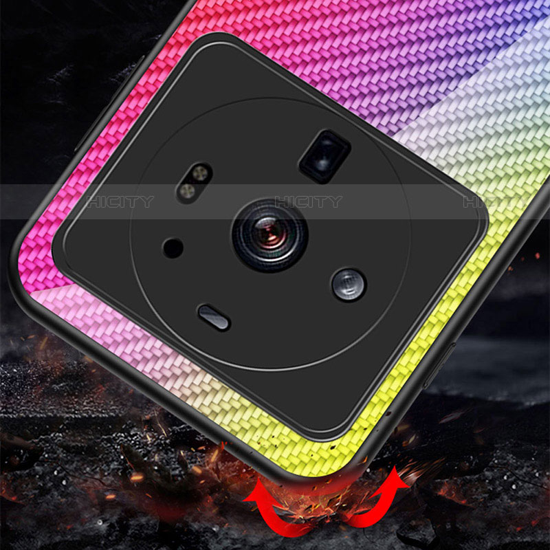 Carcasa Bumper Funda Silicona Espejo Gradiente Arco iris para Xiaomi Mi 12S Ultra 5G