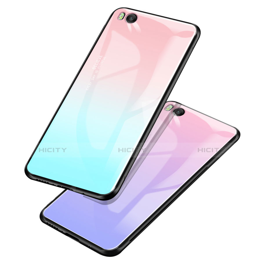 Carcasa Bumper Funda Silicona Espejo Gradiente Arco iris para Xiaomi Mi 5S