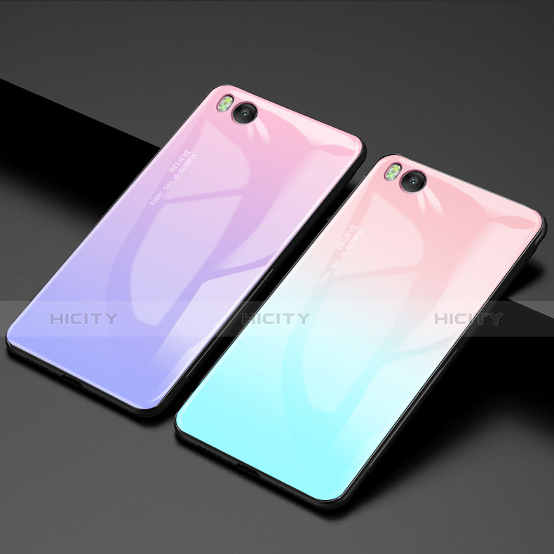 Carcasa Bumper Funda Silicona Espejo Gradiente Arco iris para Xiaomi Mi 5S