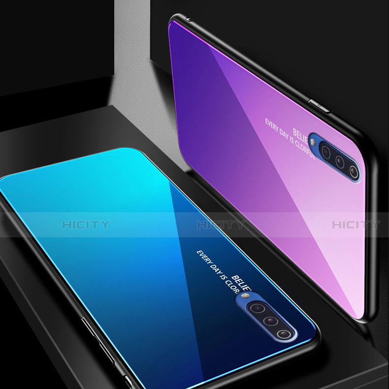 Carcasa Bumper Funda Silicona Espejo Gradiente Arco iris para Xiaomi Mi 9 Pro