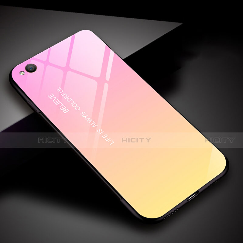 Carcasa Bumper Funda Silicona Espejo Gradiente Arco iris para Xiaomi Redmi Go