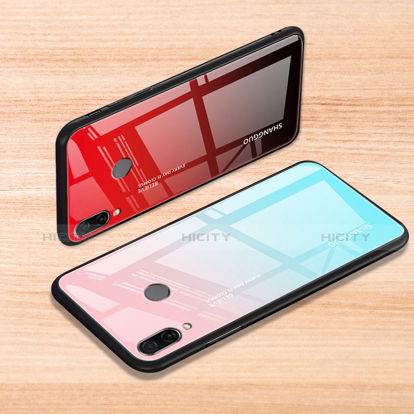 Carcasa Bumper Funda Silicona Espejo Gradiente Arco iris para Xiaomi Redmi Note 7