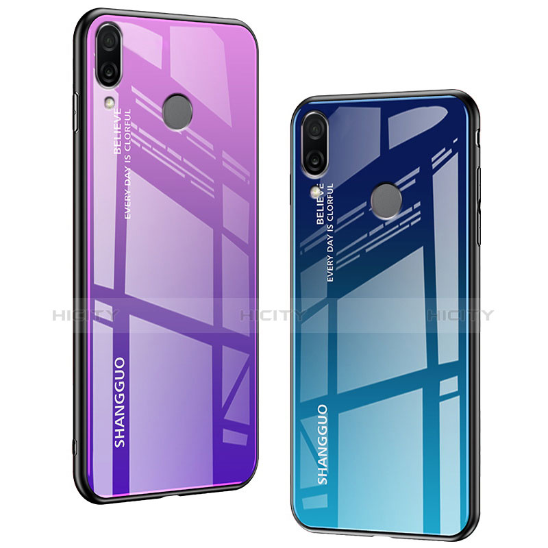 Carcasa Bumper Funda Silicona Espejo Gradiente Arco iris para Xiaomi Redmi Note 7