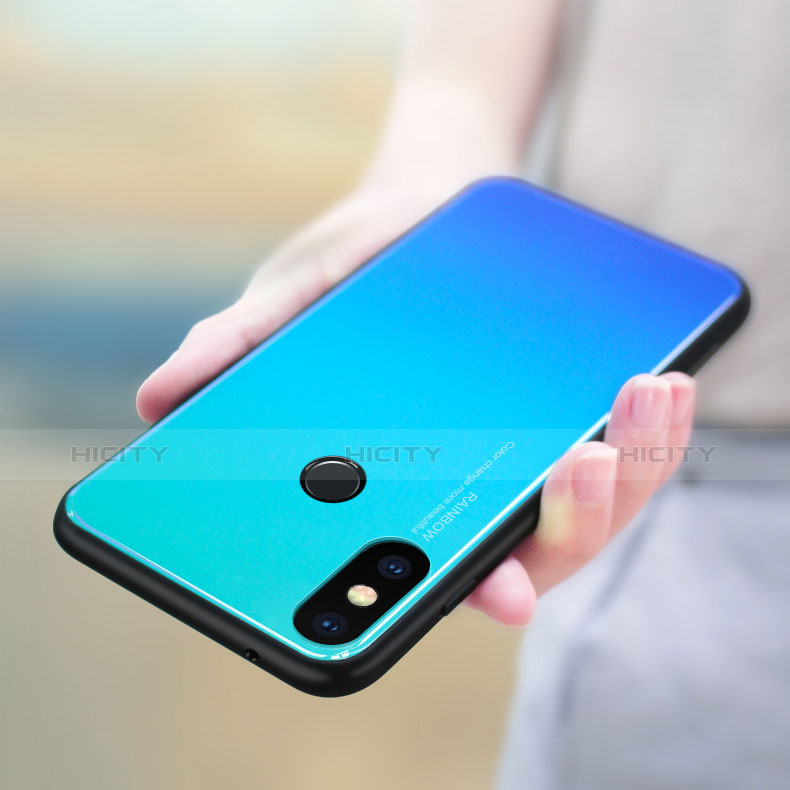 Carcasa Bumper Funda Silicona Espejo Gradiente para Xiaomi Mi A2