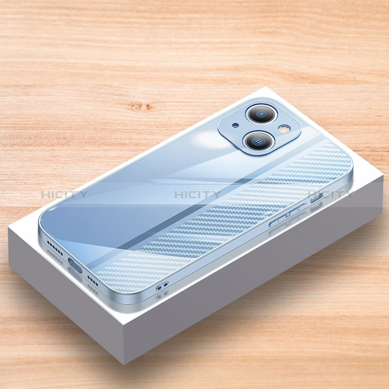 Carcasa Bumper Funda Silicona Espejo JL1 para Apple iPhone 13 Azul