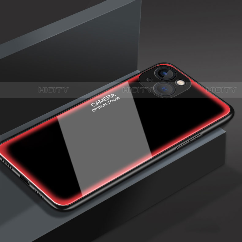 Carcasa Bumper Funda Silicona Espejo M01 para Apple iPhone 13 Mini Rosa