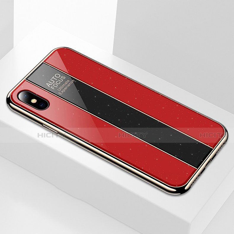 Carcasa Bumper Funda Silicona Espejo M01 para Apple iPhone X