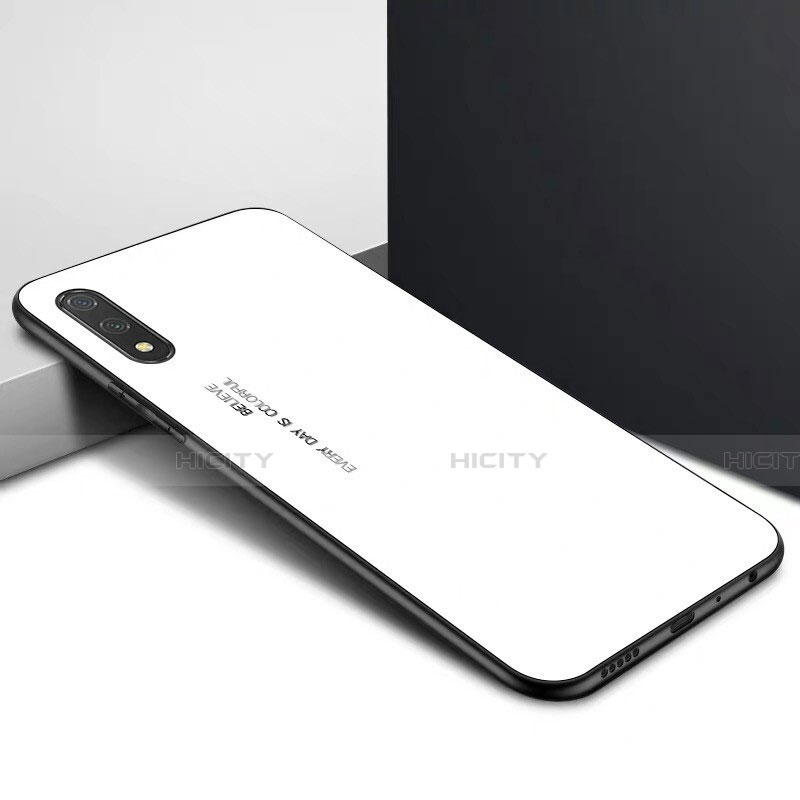 Carcasa Bumper Funda Silicona Espejo M01 para Huawei Honor 9X Blanco