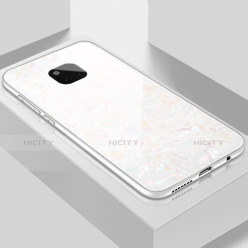 Carcasa Bumper Funda Silicona Espejo M01 para Huawei Mate 20 Pro Blanco