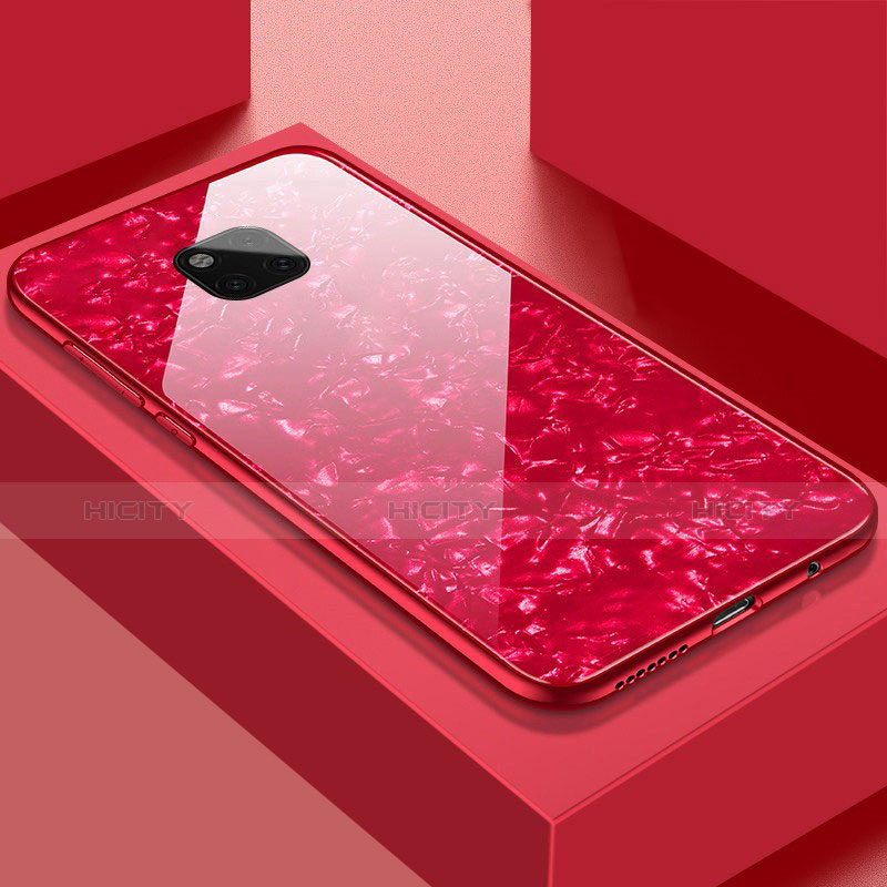 Carcasa Bumper Funda Silicona Espejo M01 para Huawei Mate 20 Pro Rojo