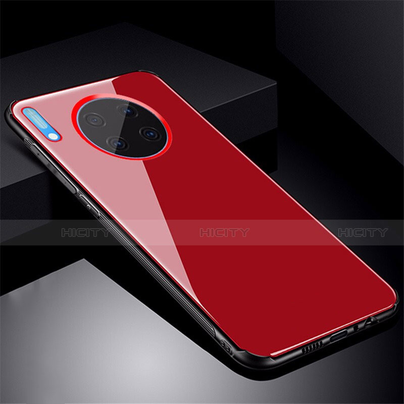 Carcasa Bumper Funda Silicona Espejo M01 para Huawei Mate 30 5G Rojo
