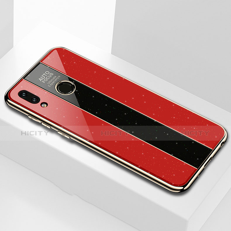 Carcasa Bumper Funda Silicona Espejo M01 para Huawei P Smart (2019) Rojo
