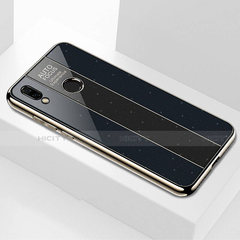 Carcasa Bumper Funda Silicona Espejo M01 para Huawei P Smart+ Plus Negro