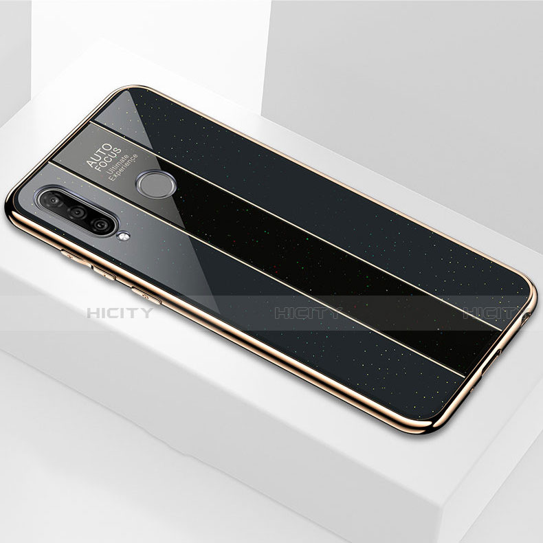 Carcasa Bumper Funda Silicona Espejo M01 para Huawei P30 Lite New Edition Negro