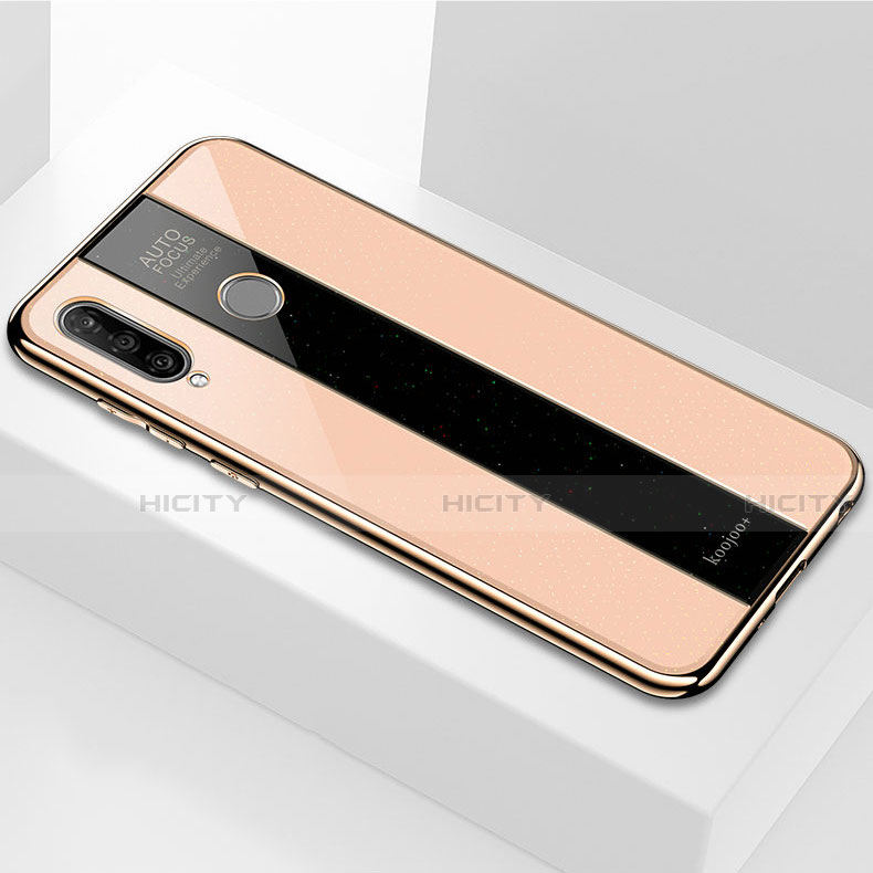 Carcasa Bumper Funda Silicona Espejo M01 para Huawei P30 Lite New Edition Oro