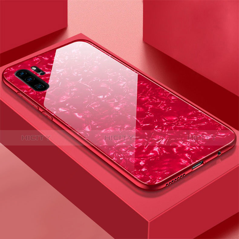 Carcasa Bumper Funda Silicona Espejo M01 para Huawei P30 Pro Rojo