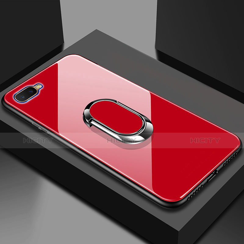 Carcasa Bumper Funda Silicona Espejo M01 para Oppo RX17 Neo Rojo