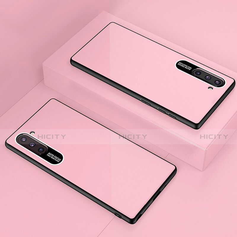 Carcasa Bumper Funda Silicona Espejo M01 para Samsung Galaxy Note 10 5G Oro Rosa