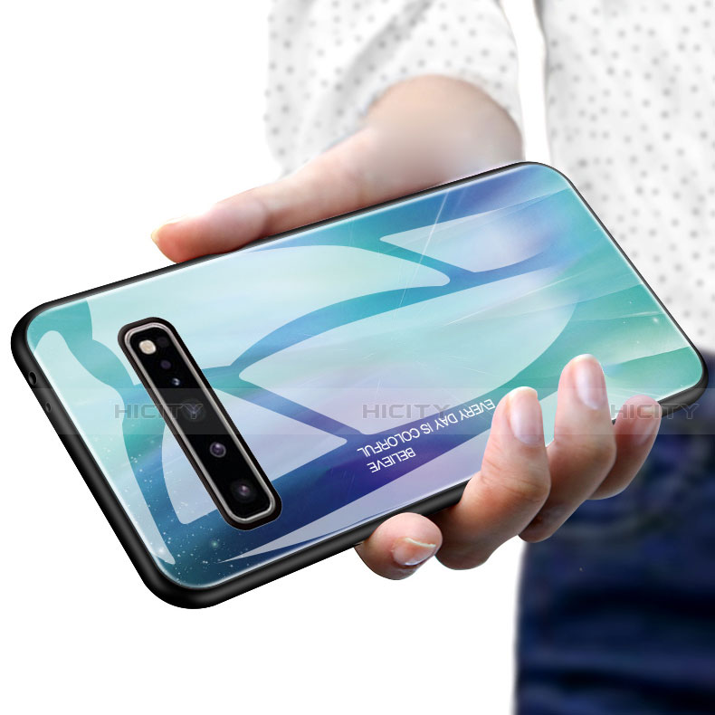 Carcasa Bumper Funda Silicona Espejo M01 para Samsung Galaxy S10 5G SM-G977B