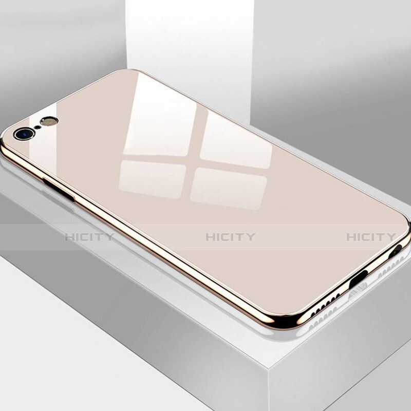 Carcasa Bumper Funda Silicona Espejo M02 para Apple iPhone 6 Plus Oro