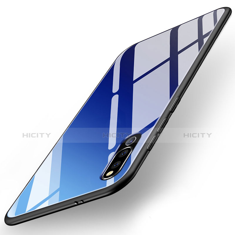 Carcasa Bumper Funda Silicona Espejo M02 para Huawei Honor Magic 2 Azul