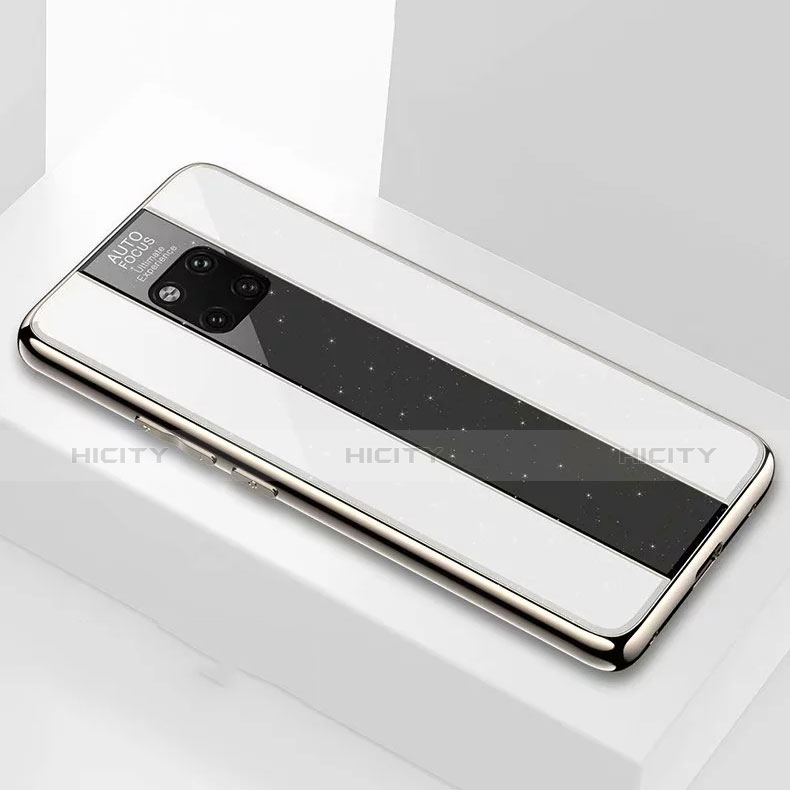 Carcasa Bumper Funda Silicona Espejo M02 para Huawei Mate 20 Pro Blanco