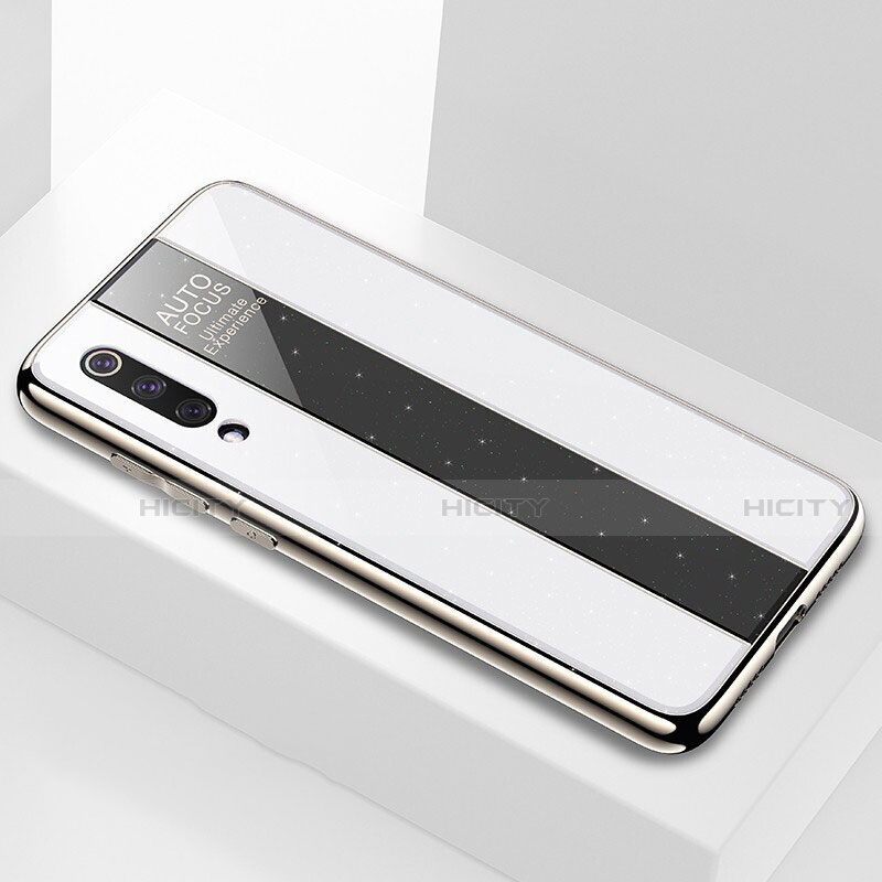 Carcasa Bumper Funda Silicona Espejo M02 para Xiaomi Mi 9 Lite Blanco