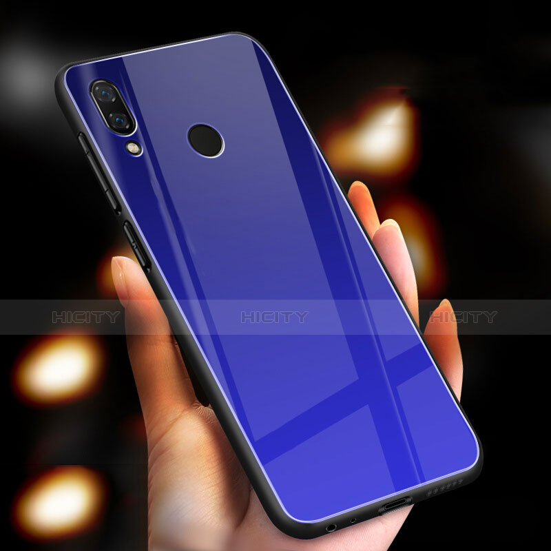 Carcasa Bumper Funda Silicona Espejo M03 para Huawei Honor 10 Lite Azul