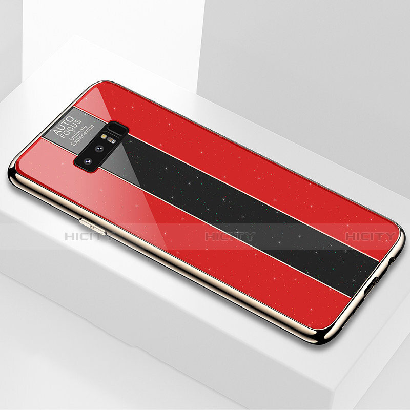 Carcasa Bumper Funda Silicona Espejo M03 para Samsung Galaxy Note 8 Rojo