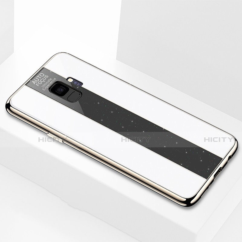 Carcasa Bumper Funda Silicona Espejo M03 para Samsung Galaxy S9 Blanco