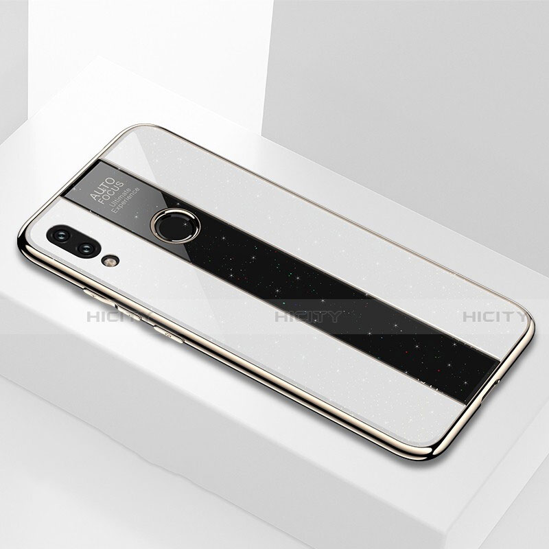 Carcasa Bumper Funda Silicona Espejo M03 para Xiaomi Redmi Note 7 Blanco