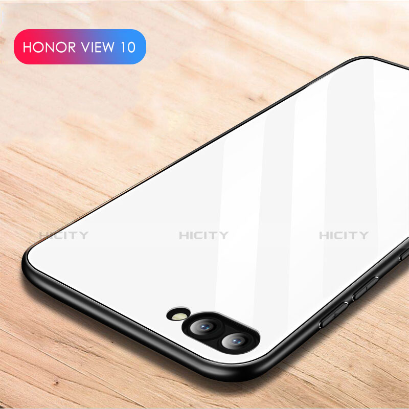 Carcasa Bumper Funda Silicona Espejo M04 para Huawei Honor V10 Blanco