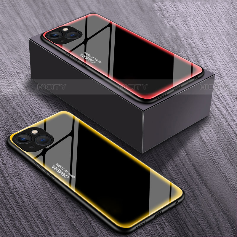 Carcasa Bumper Funda Silicona Espejo para Apple iPhone 15