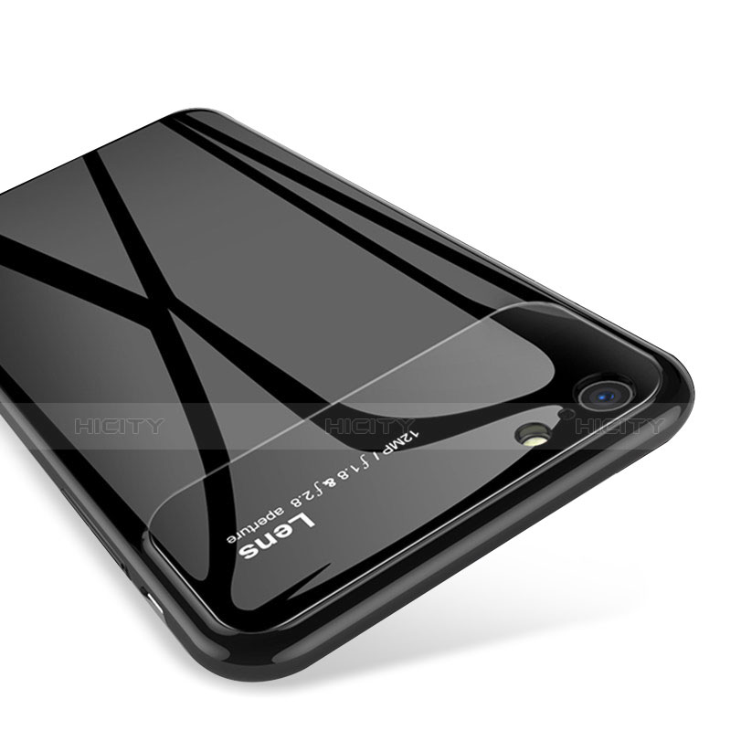 Carcasa Bumper Funda Silicona Espejo para Apple iPhone 6S Plus Negro