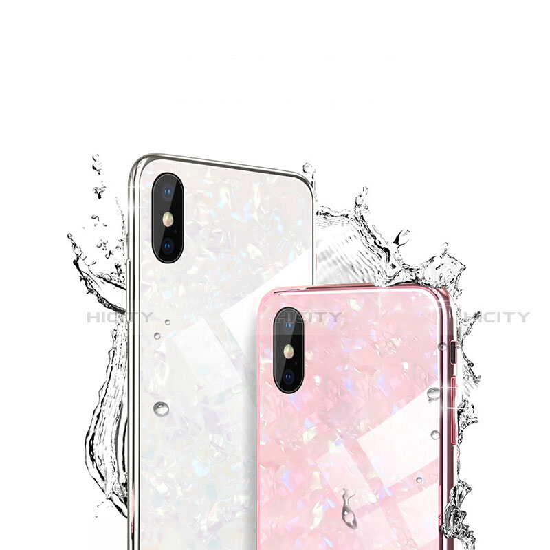 Carcasa Bumper Funda Silicona Espejo para Apple iPhone X