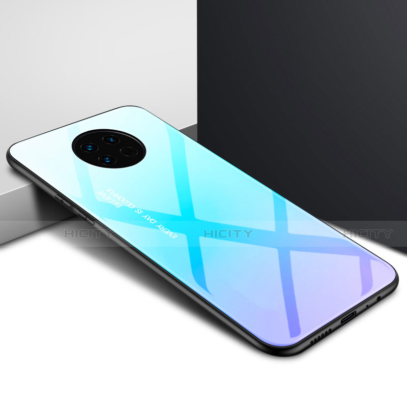 Carcasa Bumper Funda Silicona Espejo para Huawei Enjoy 20 Plus 5G Azul Cielo