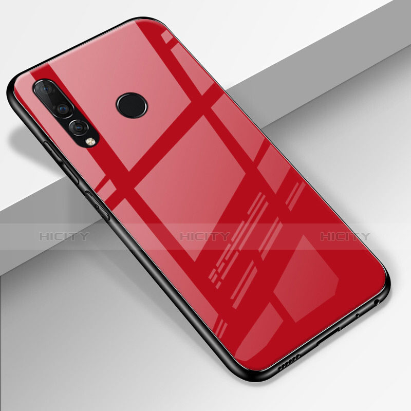Carcasa Bumper Funda Silicona Espejo para Huawei Enjoy 9s Rojo