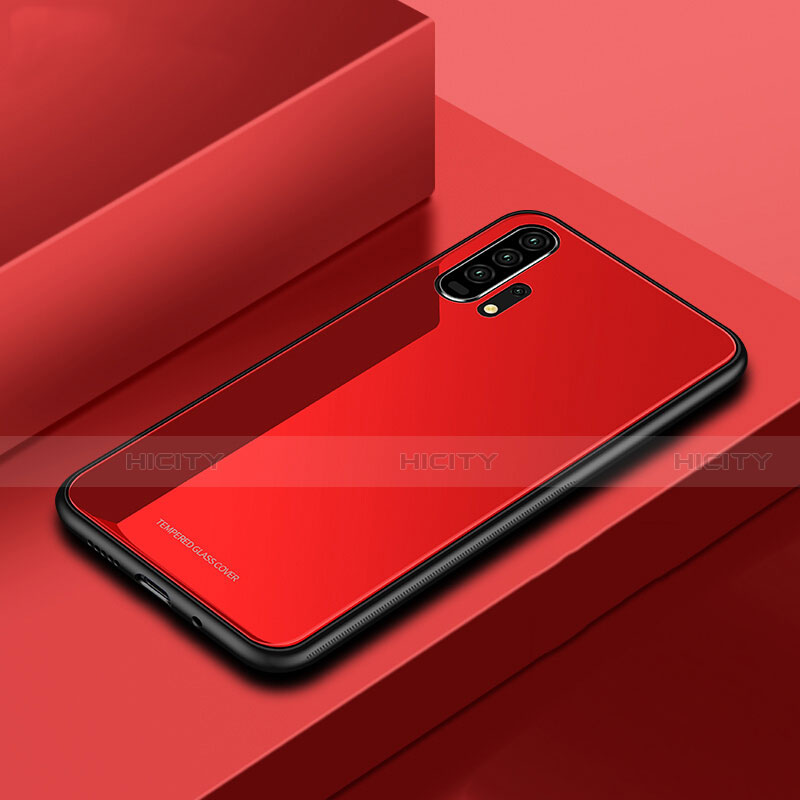 Carcasa Bumper Funda Silicona Espejo para Huawei Honor 20 Pro Rojo