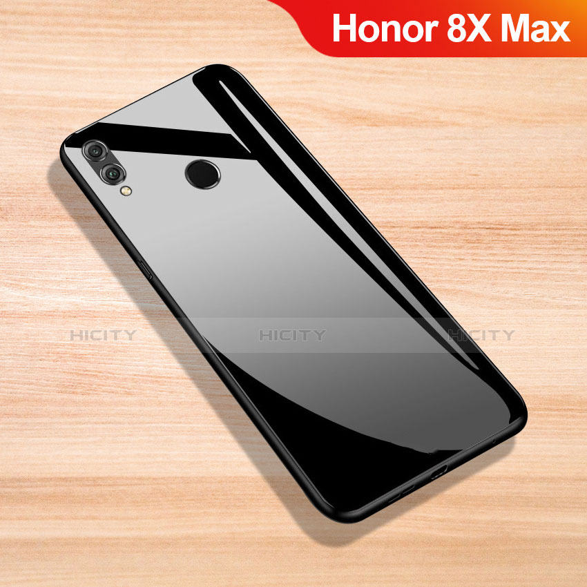 Carcasa Bumper Funda Silicona Espejo para Huawei Honor 8X Max Negro