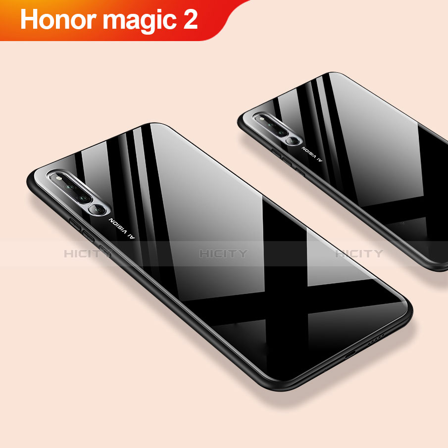 Carcasa Bumper Funda Silicona Espejo para Huawei Honor Magic 2 Negro