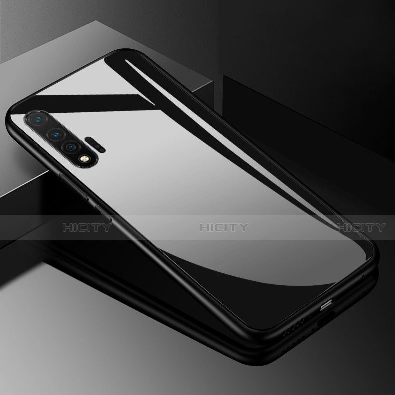 Carcasa Bumper Funda Silicona Espejo para Huawei Nova 6 5G Negro