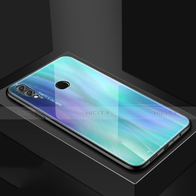Carcasa Bumper Funda Silicona Espejo para Huawei P Smart (2019) Azul